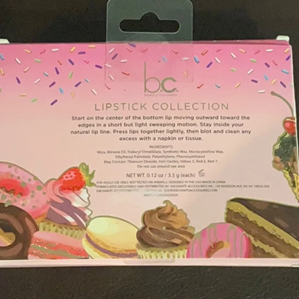 Beauty Concepts Sugar Craving Collection of (5) Piece Lipsticks.
